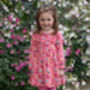 Girls Pink Forest Fairytale Dress, thumbnail 3 of 6