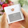 Rose Gold Plated 60th Birthday Ring Necklace, thumbnail 1 of 4