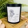 June Rose Birth Flower Personalised Candle, thumbnail 3 of 11