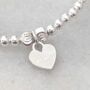 Sterling Silver Prom Night 2025 Heart Stretch Bracelet, thumbnail 4 of 6
