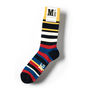Multi Stripe Nine Gauge Fine Sock, thumbnail 1 of 2
