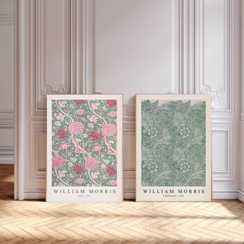 William Morris Set Of Two Floral Art Prints, 2 of 4