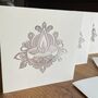 Silver Lasercut Diwali Card Set Of Five, thumbnail 4 of 8