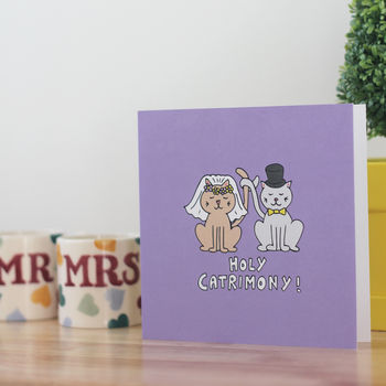 Cat Wedding Card, 4 of 4