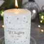 First Christmas As Mr And Mrs Snowflake Candle, thumbnail 7 of 8