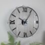 Large 15'' Chrome Real Drum Wall Clock, thumbnail 3 of 7