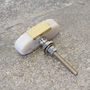 Marble And Brass Cupboard Door Knob, thumbnail 5 of 5