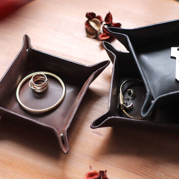 Personalised Leather Jewellery Tray, 4 of 8