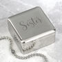 Personalised Square Trinket Box For Mum Mother's Day Birthdays, thumbnail 6 of 7