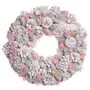 Winter Sparkle Pink Door Wreath, thumbnail 2 of 8