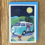 Camper Van Illustrated Blank Card, thumbnail 2 of 3