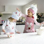 Personalised Reindeer Apron And Chef Hat Set, thumbnail 3 of 6