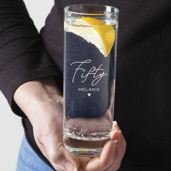 Personalised Highball Glass 18th Birthday Gift For Women Her, 7 of 8