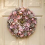 Pink Roses Christmas Wreath, thumbnail 1 of 8