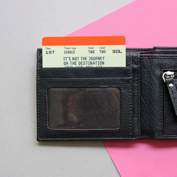 Personalised Train Ticket Wallet Keepsake, 3 of 5