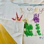 Personalised Child's Drawing Tea Towel, thumbnail 4 of 7