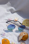 Blue Green Hexagon Metal Frame Gradient Sunglasses, thumbnail 1 of 3