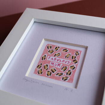 Fabulous Mum Mini Art Print, 5 of 9