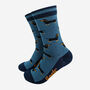 Sausage Dog Pinstripe Bamboo Socks Men's Blue, thumbnail 1 of 4
