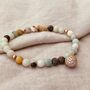Amazonite Micro Pavé Cz Charm Bracelet, thumbnail 4 of 7