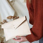Handmade Leather Envelope Clutch Bag, thumbnail 6 of 11