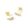 9ct Solid Gold Diamond Trio Kiss Stud Earrings, thumbnail 4 of 4