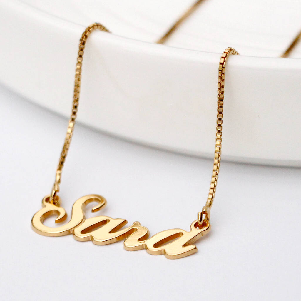 Personalised Handmade Name Necklace By Anna Lou Of London Notonthehighstreet Com