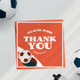 Personalised Thank You Football Coach Card, thumbnail 1 of 3