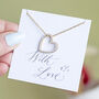 Pearl Outline Heart Pendant Necklace, thumbnail 4 of 7