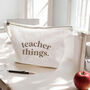 Personalised Teacher Canvas Pouch, thumbnail 4 of 7