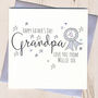 Personalised Glittery Rosette Father's Day Card, thumbnail 4 of 4