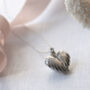 Angel Wing Sterling Silver Locket, thumbnail 3 of 12