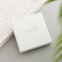 Silver Plated Engraved Name And Birthstone Necklace, thumbnail 5 of 5