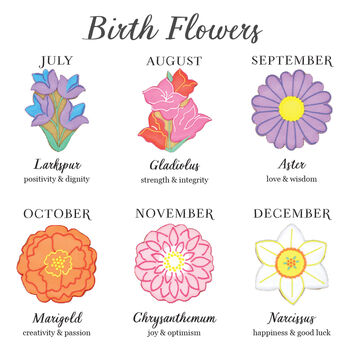 Hand Iced Aster September Birth Flower, 4 of 5