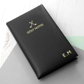 Personalised Leather Golf Notebook, 4 of 12