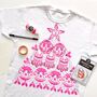 Paint A Bauble Christmas T Shirt Starter Kit, thumbnail 3 of 6