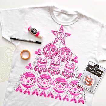 Paint A Bauble Christmas T Shirt Starter Kit, 3 of 6