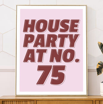 Personalised House Party Print, 2 of 7