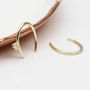 Sterling Silver Or Gold Plated Minimal Hook Earrings, thumbnail 2 of 8