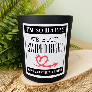 Personalised Met On A Dating App Valentines Candle, 8 of 11
