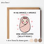 Personalised Congratulations New Baby Girl Card With Choice Of Skin Tone, thumbnail 1 of 3