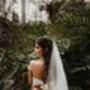 Katrina Pearl And Crystal Wedding Blusher Veil, thumbnail 3 of 7