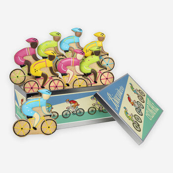Father's Day Cycling Bike Race Biscuit Tin Gift, 2 of 4