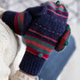 Fun Stripe Knit Gloves, thumbnail 1 of 5