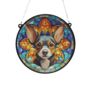 Chihuahua Black Stained Glass Effect Suncatcher, thumbnail 2 of 3
