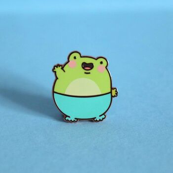 Frog Enamel Pin | Cute Pin Badges, 2 of 5