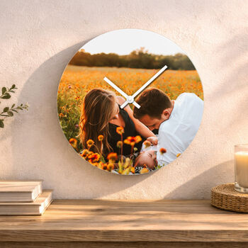 Personalised Glass Photo Wall Clock, 6 of 6