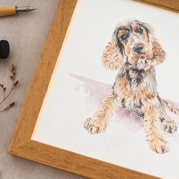 Original Hand Painted Watercolour Dog Portrait | Custom Pet Portrait From Photo, 3 of 11