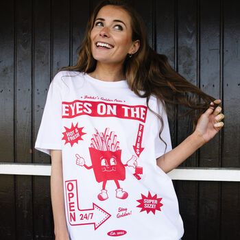 Eyes On The Fries Women's Graphic T Shirt, 2 of 3