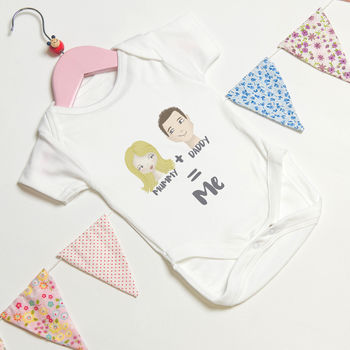 Personalised Mummy And Daddy Baby Grow, 2 of 5